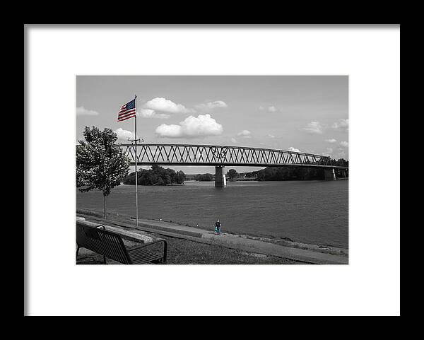 Ohio River Framed Print featuring the photograph Down by the River by Holden The Moment