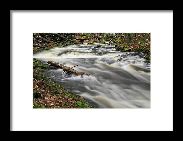 Waterfall Framed Print featuring the photograph Down The Throat by Allan Van Gasbeck