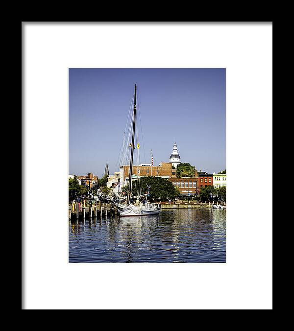 Annapolis Framed Print featuring the photograph Downtown II by Richard Macquade