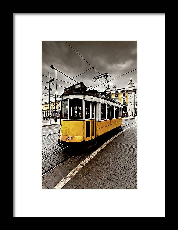 Lisbon Framed Print featuring the photograph Downtown by Jorge Maia