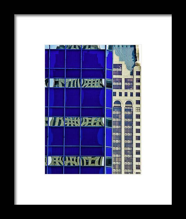 Abstract Framed Print featuring the photograph Downtown MKE by Michael Nowotny