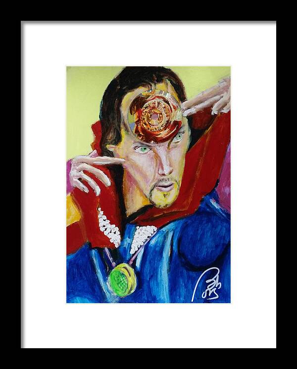 Memory Framed Print featuring the painting Dr. Strange by Bachmors Artist