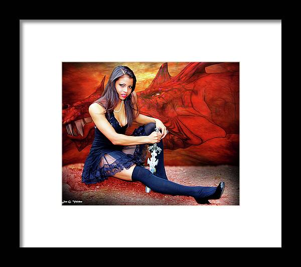 Dragon Framed Print featuring the photograph Dragon Dawn by Jon Volden