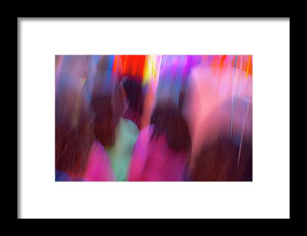 Abstract Framed Print featuring the photograph Dragon Lights 1 by Rick Mosher