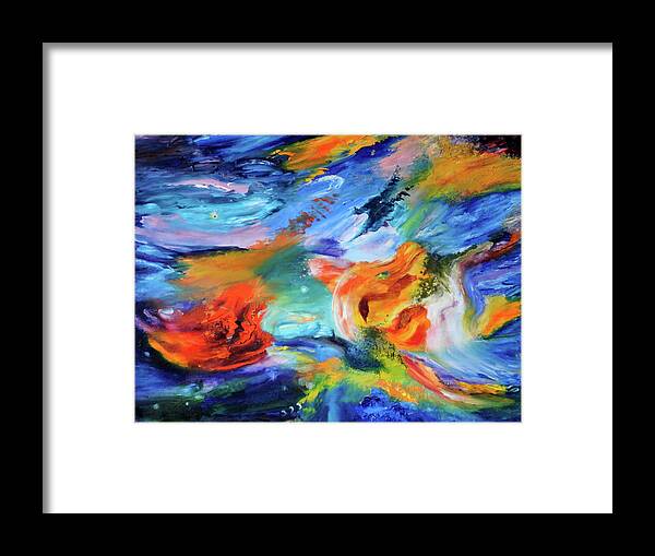 Impressionist Framed Print featuring the painting Dragon's Head Nebula by Terry R MacDonald