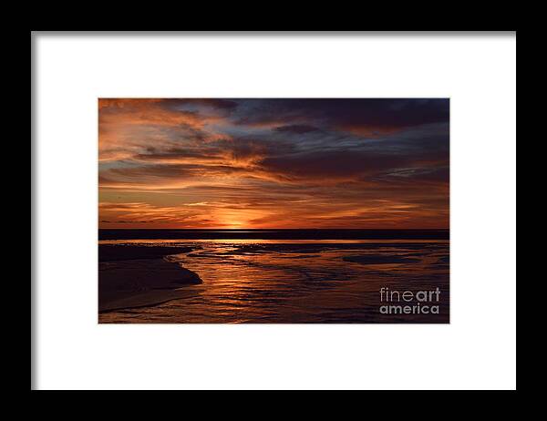First Encounter Beach Framed Print featuring the photograph Dramatic Encounters Collection 07 by Debra Banks