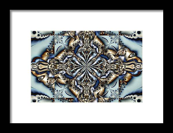 Abstract Framed Print featuring the digital art Drawn Away by Jim Pavelle