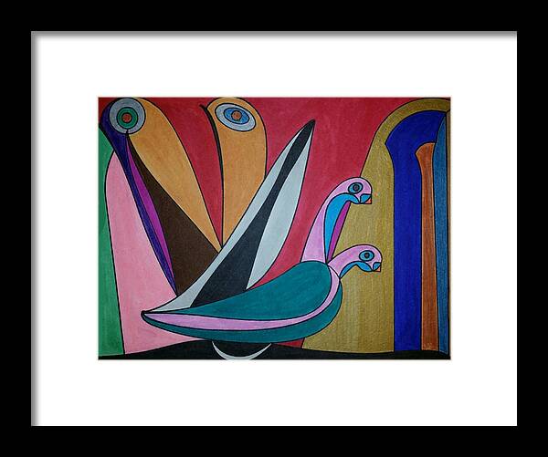 Geometric Art Framed Print featuring the glass art Dream 245 by S S-ray