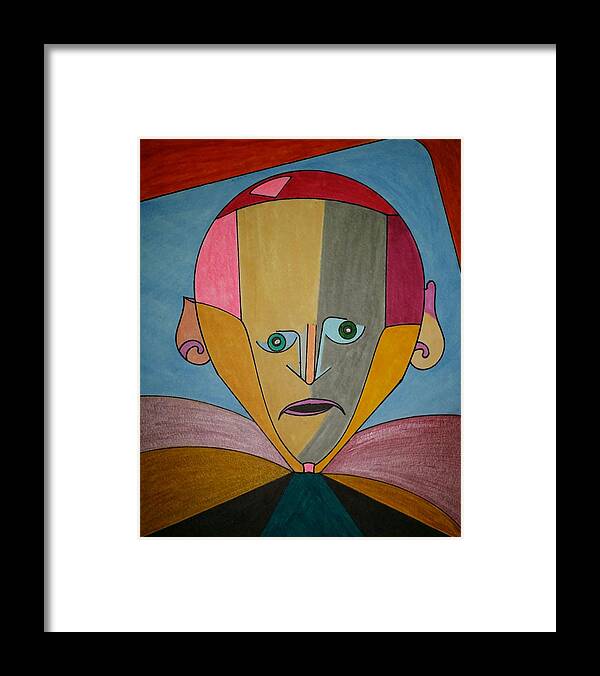 Geometric Art Framed Print featuring the painting Dream 293 by S S-ray