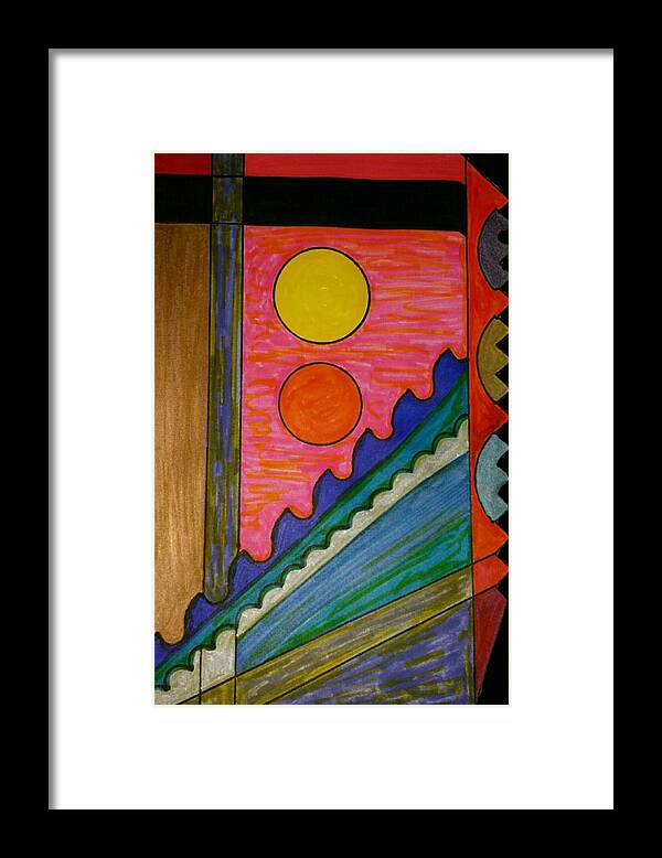 Geometric Art Framed Print featuring the glass art Dream 48 by S S-ray