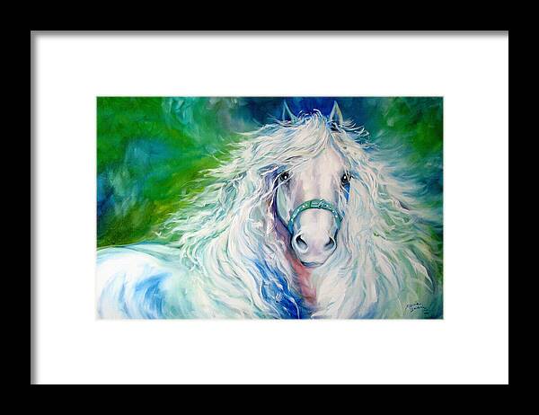 Horse Framed Print featuring the painting Dream Andalusian by Marcia Baldwin