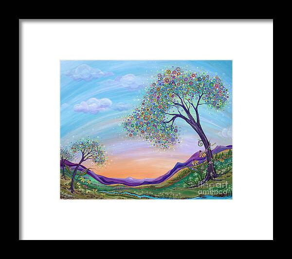 Landscape Painting Framed Print featuring the painting Dream Big by Tanielle Childers