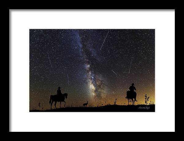 Dream Ride Framed Print featuring the photograph Dream Ride at Magic Time by Karen Slagle