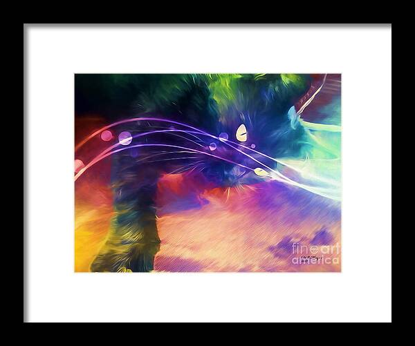 Abstract Framed Print featuring the digital art Dreamer by DB Hayes