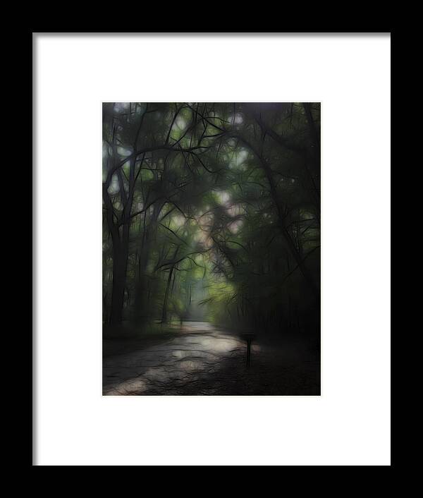 Landscape Framed Print featuring the digital art Dreaming Forest 1 by William Horden