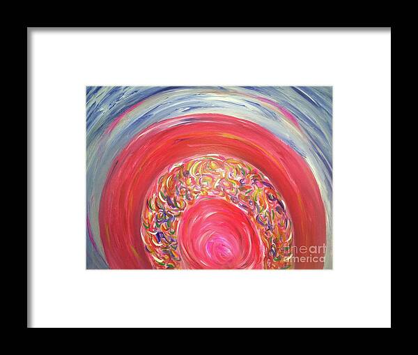 This Is An Acrylic Painting On Canvas. Framed Print featuring the painting Dreaming in Color by Sarahleah Hankes