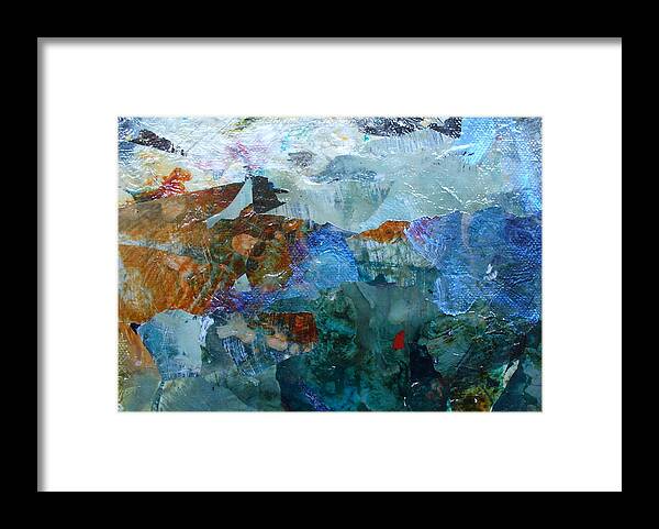 Contemporary Framed Print featuring the painting Dreamland by Mary Sullivan