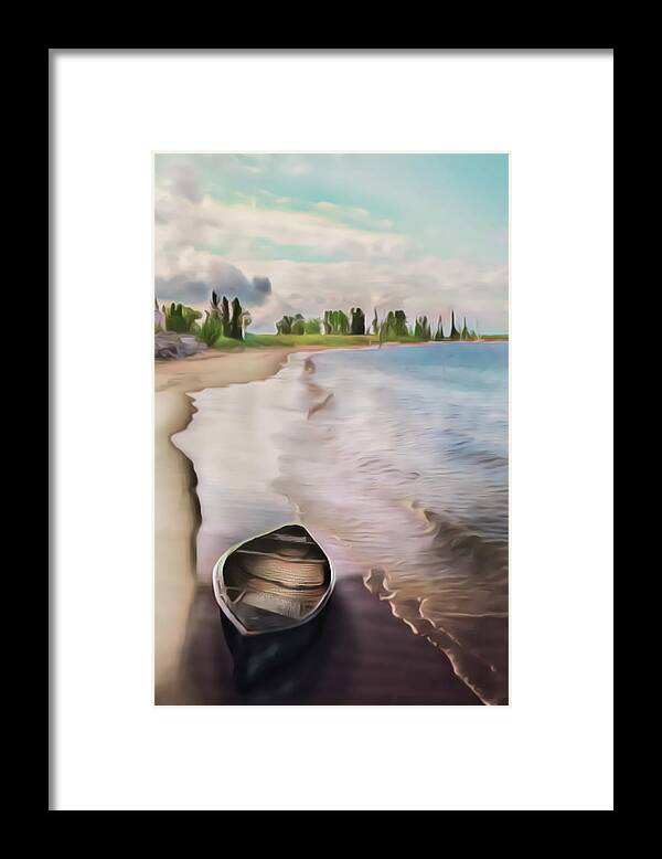 Boats Framed Print featuring the photograph Dreams at the End of Summer by Debra and Dave Vanderlaan