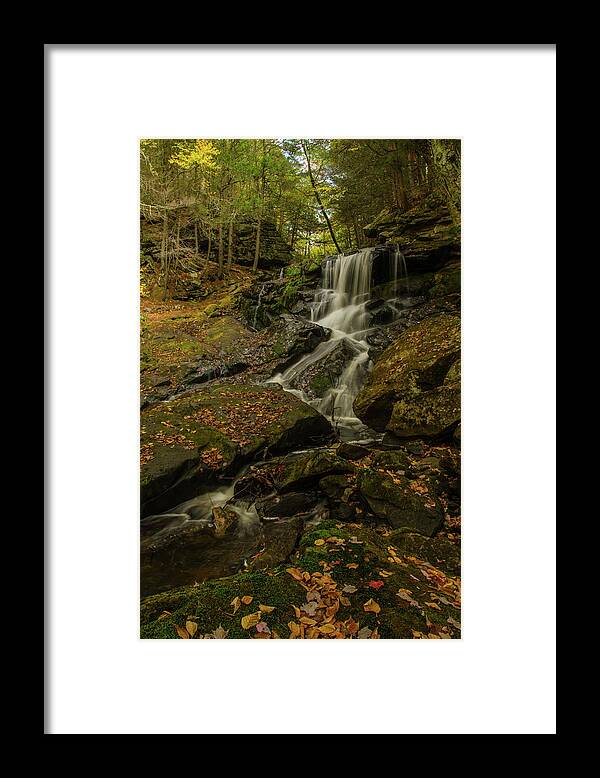 Doanes Falls Framed Print featuring the photograph Dreams of Autumn by Gales Of November
