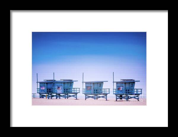 Santa Monica Framed Print featuring the photograph Dreamy Santa Monica Beach by Doug Sturgess