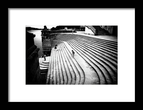 Dresden Framed Print featuring the photograph Dresden - Pillnitz Palace staircase by Dorit Fuhg