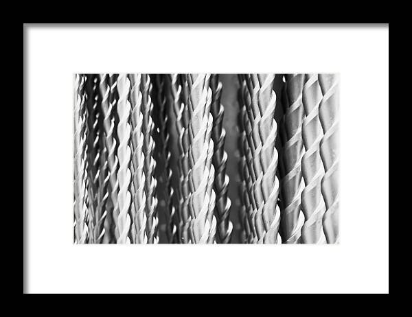 Assorted Framed Print featuring the photograph Drill bits by Tom Gowanlock