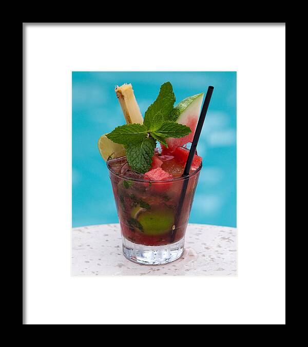 Food Framed Print featuring the photograph Drink 27 by Michael Fryd
