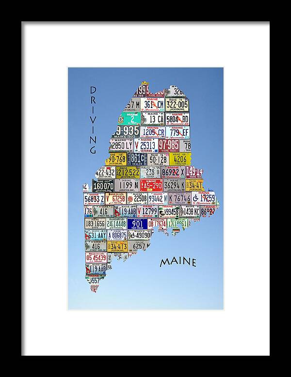 Maine Framed Print featuring the photograph Driving Maine by Jewels Hamrick