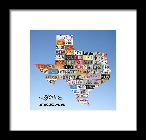 Texas Framed Print featuring the photograph Driving Texas by Jewels Hamrick