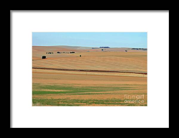 South Africa Framed Print featuring the photograph Drought-stricken South African farmlands - 2 of 3 by Josephine Cohn