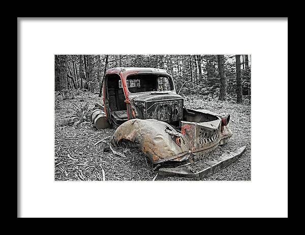 Truck Framed Print featuring the photograph Drove It Into The Ground by Mark Alder