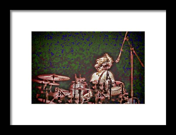 Drummer Framed Print featuring the photograph Drummer Cactus Moser by Mick Anderson