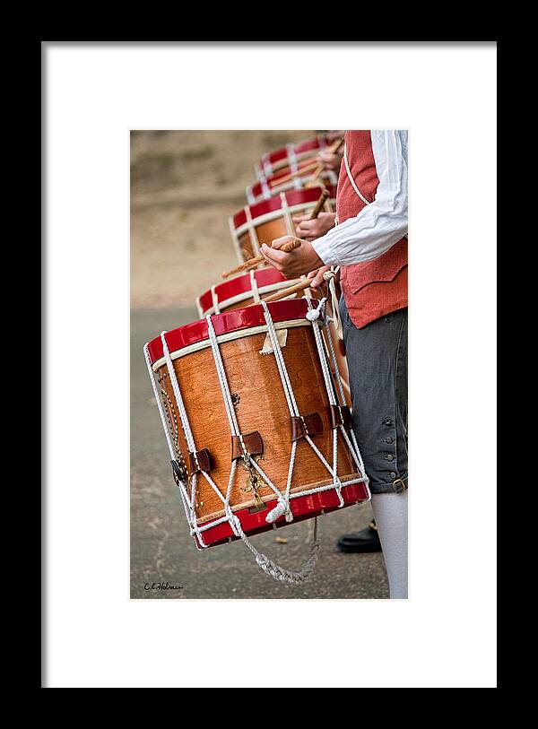 Music Framed Print featuring the photograph Drums Of The Revolution by Christopher Holmes