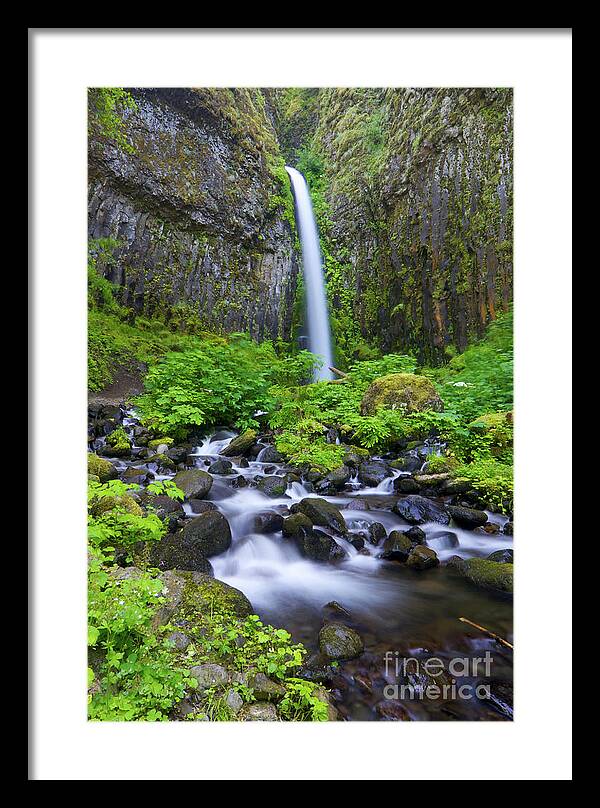 Waterfall Framed Print featuring the photograph Dry Creek Falls by Bruce Block