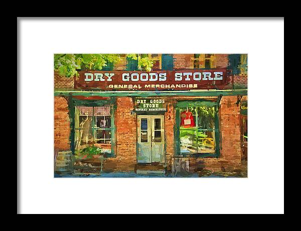 Store Framed Print featuring the photograph Dry Goods by Paul W Faust - Impressions of Light