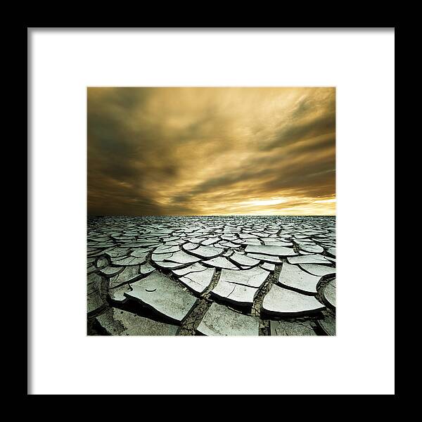 Desert Framed Print featuring the photograph Dry Lowlands by Zarija Pavikevik
