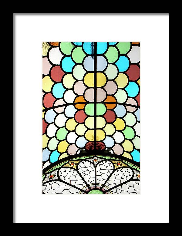 Ireland Framed Print featuring the photograph Dublin Art Deco Stained Glass by KG Thienemann