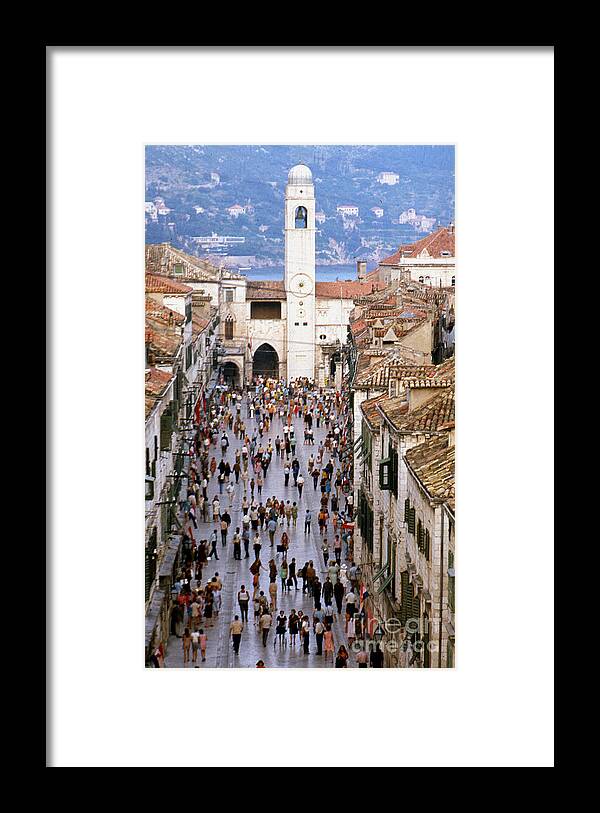 Erik Framed Print featuring the photograph Dubrovnik Croatia by Erik Falkensteen