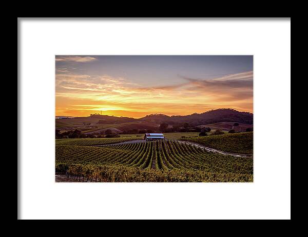 Sunset Framed Print featuring the photograph Duhig Road Sunset by Aileen Savage