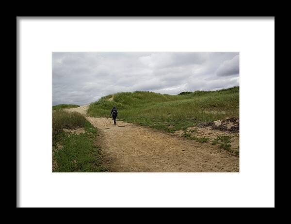Landscape Framed Print featuring the photograph Dune Path by Michael Friedman