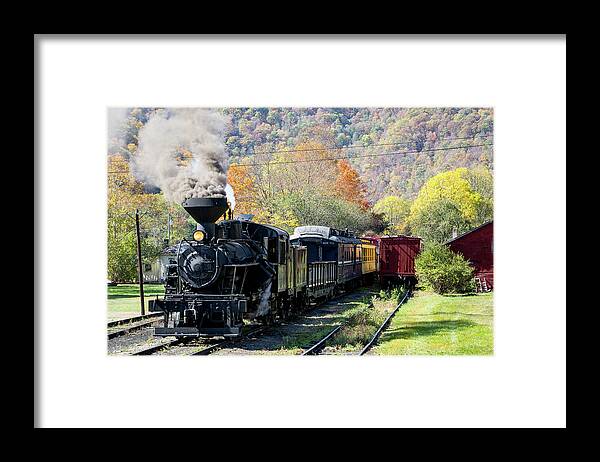 Photosbymch Framed Print featuring the photograph Durbin Rocket with Fall Leaves by M C Hood