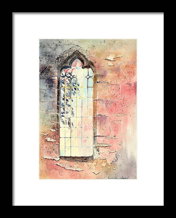 Durham Framed Print featuring the painting Durham Light 2 by Amanda Amend