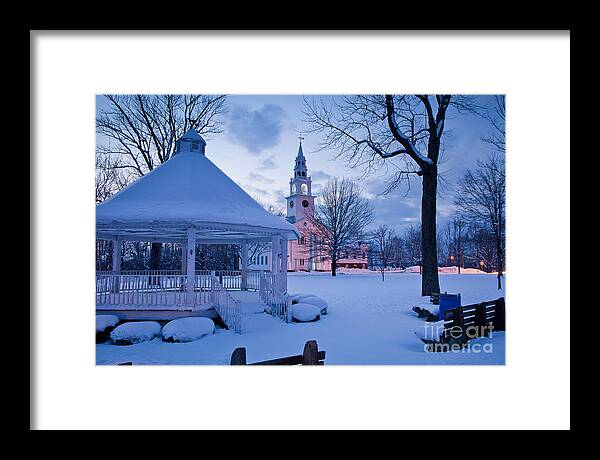 Antique Framed Print featuring the photograph Dusk in Templeton by Susan Cole Kelly