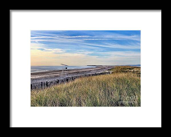 Duxbury Beach Framed Print featuring the photograph Duxbury Beach in September by Janice Drew