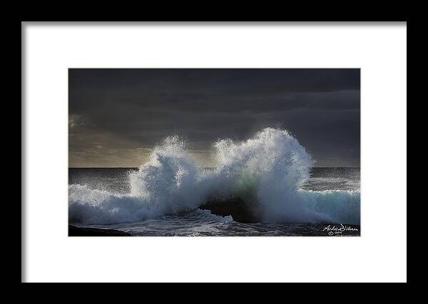 Wave Framed Print featuring the photograph E N E R G Y by Andrew Dickman