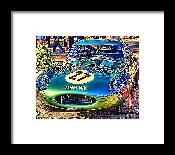 E-type Framed Print featuring the photograph E-Type - Colour I by Jack Torcello