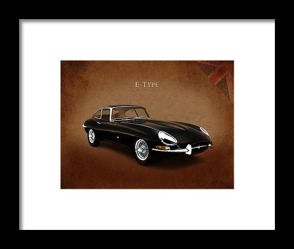 Jaguar Framed Print featuring the photograph E Type Jaguar by Mark Rogan