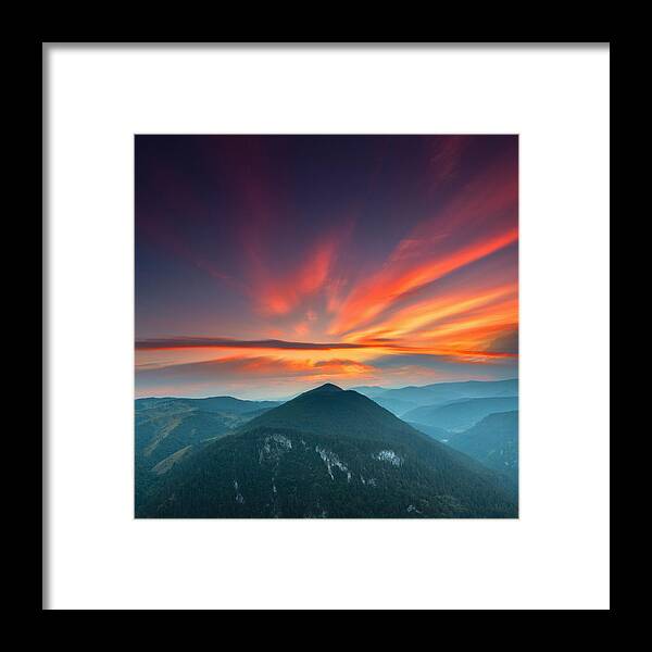 Mountain Framed Print featuring the photograph Eagle Eye by Evgeni Dinev