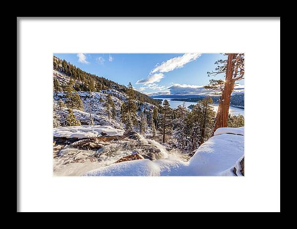 Landscape Framed Print featuring the photograph Eagle Falls by Charles Garcia