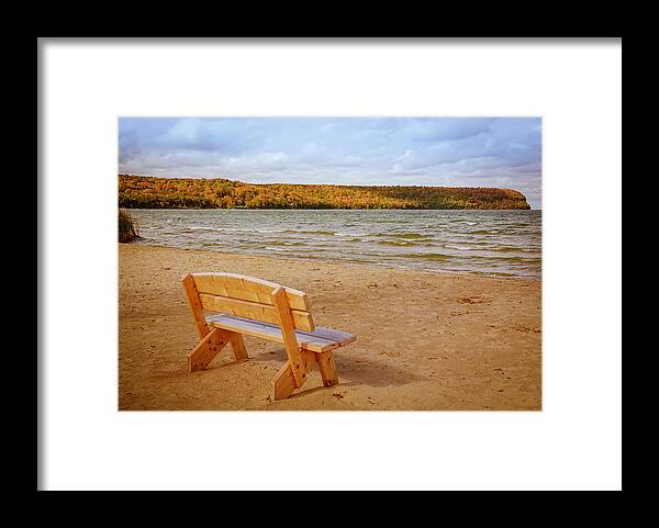 Eagle Harbor Framed Print featuring the photograph Eagle Harbor Summer is Over by Hermes Fine Art